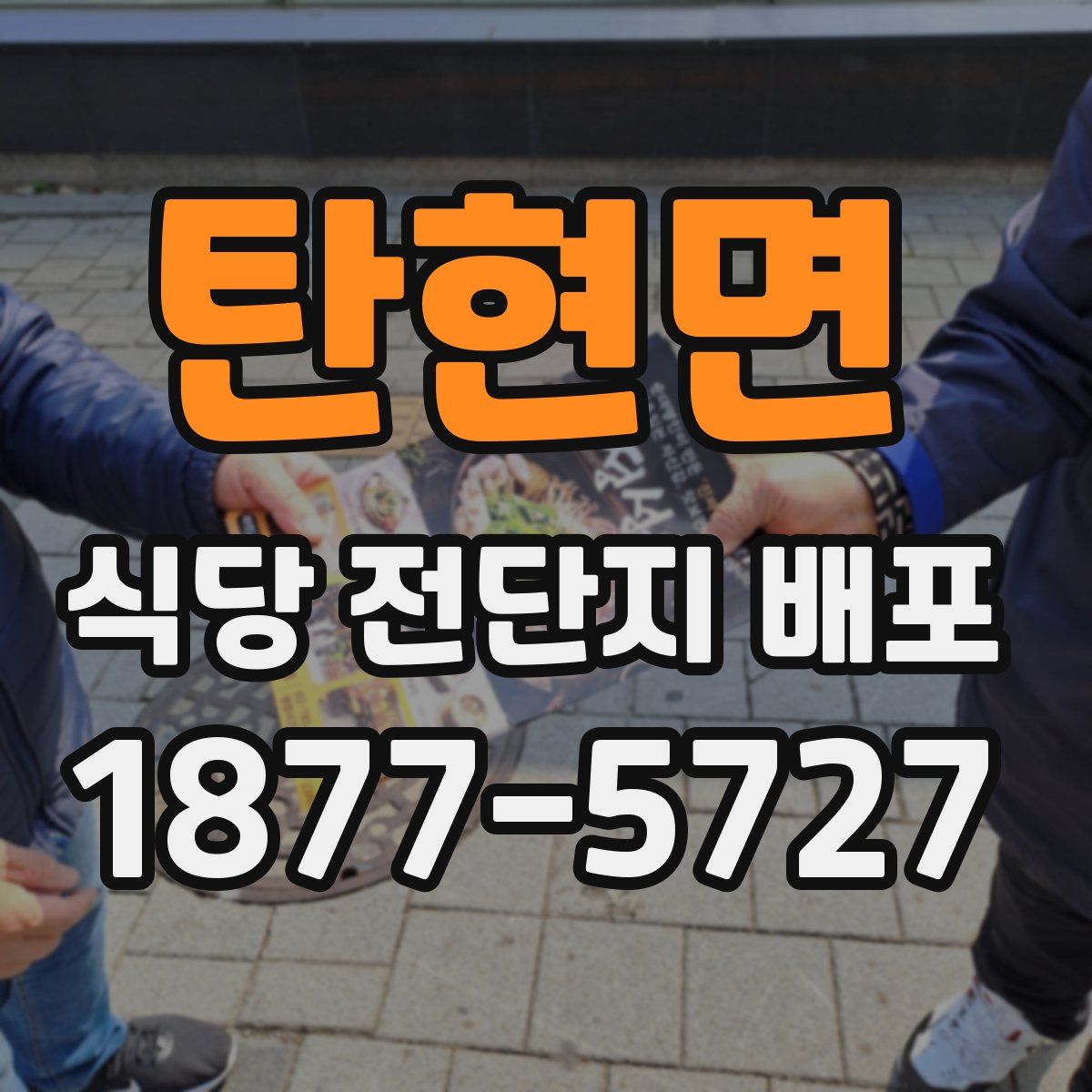 탄현면 식당 전단지 배포