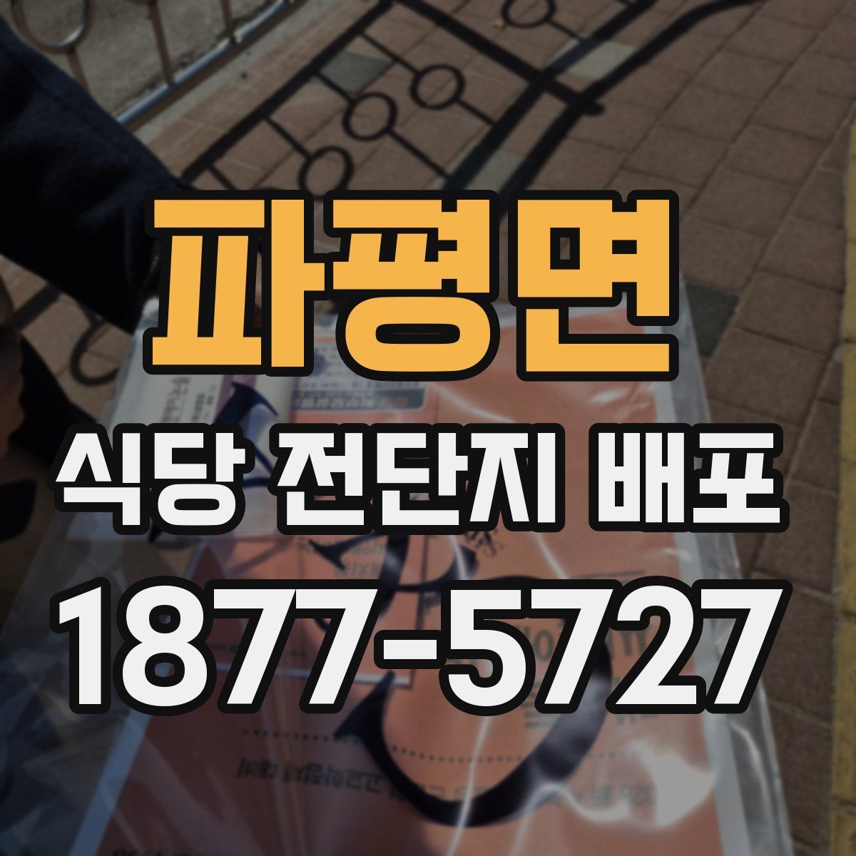 파평면 식당 전단지 배포