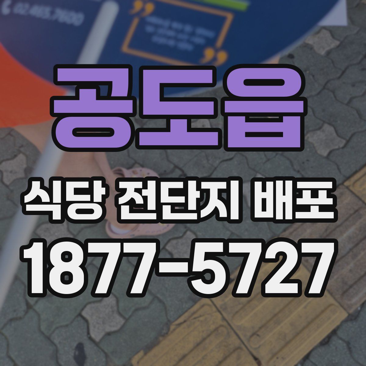 공도읍 식당 전단지 배포
