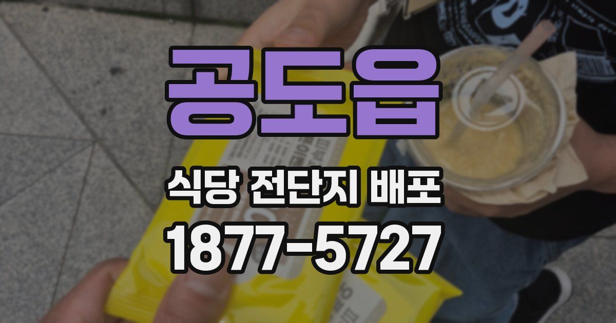 공도읍 식당 전단지 배포