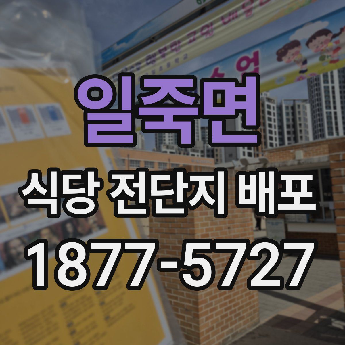 일죽면 식당 전단지 배포