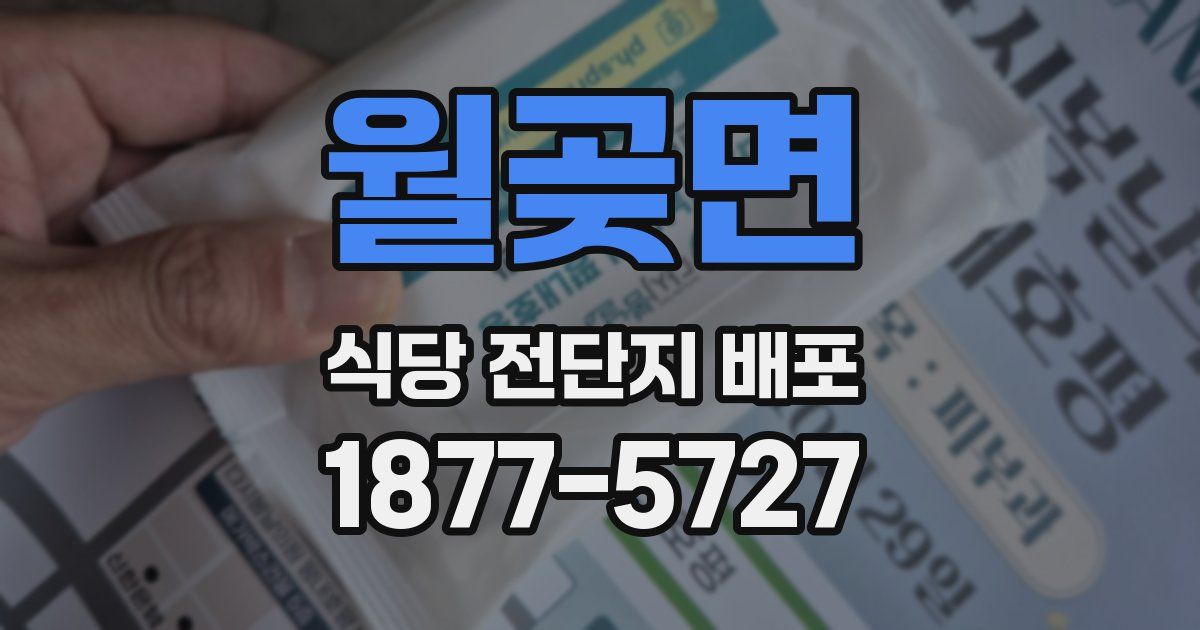 월곶면 식당 전단지 배포