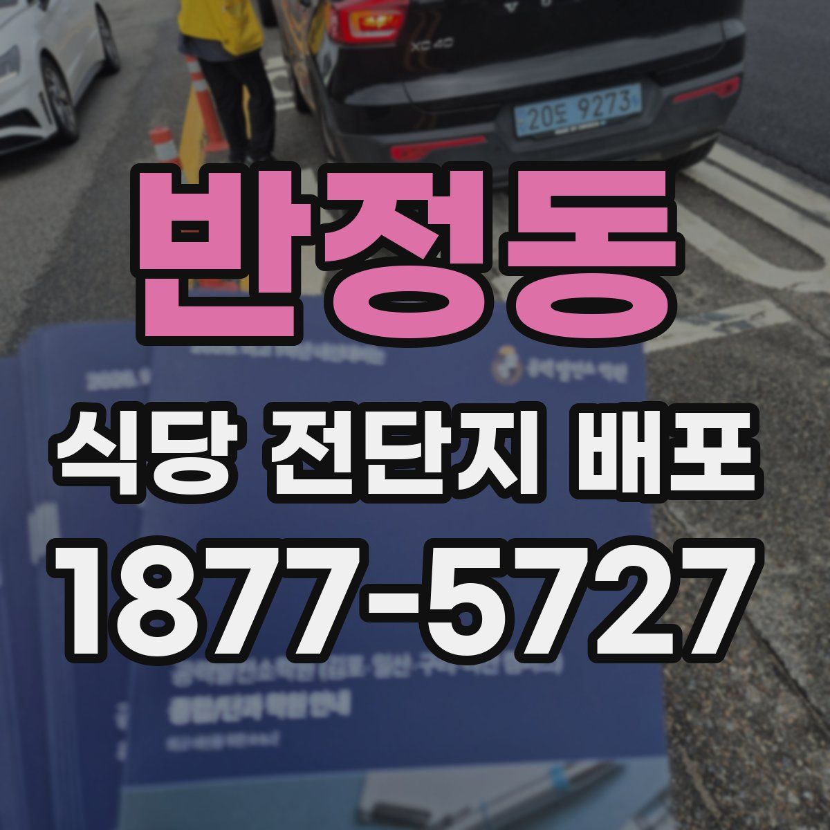 반정동 식당 전단지 배포