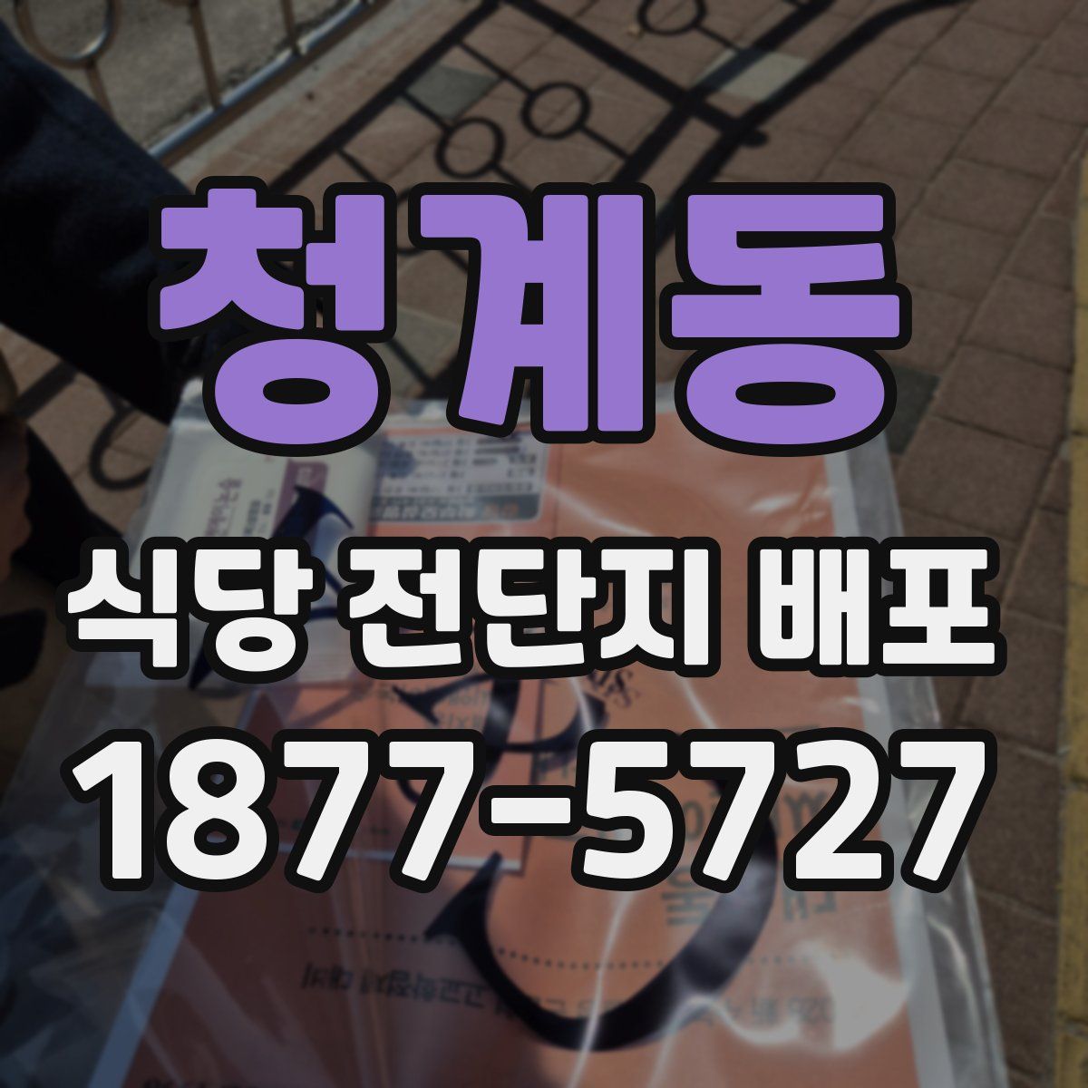 청계동 식당 전단지 배포
