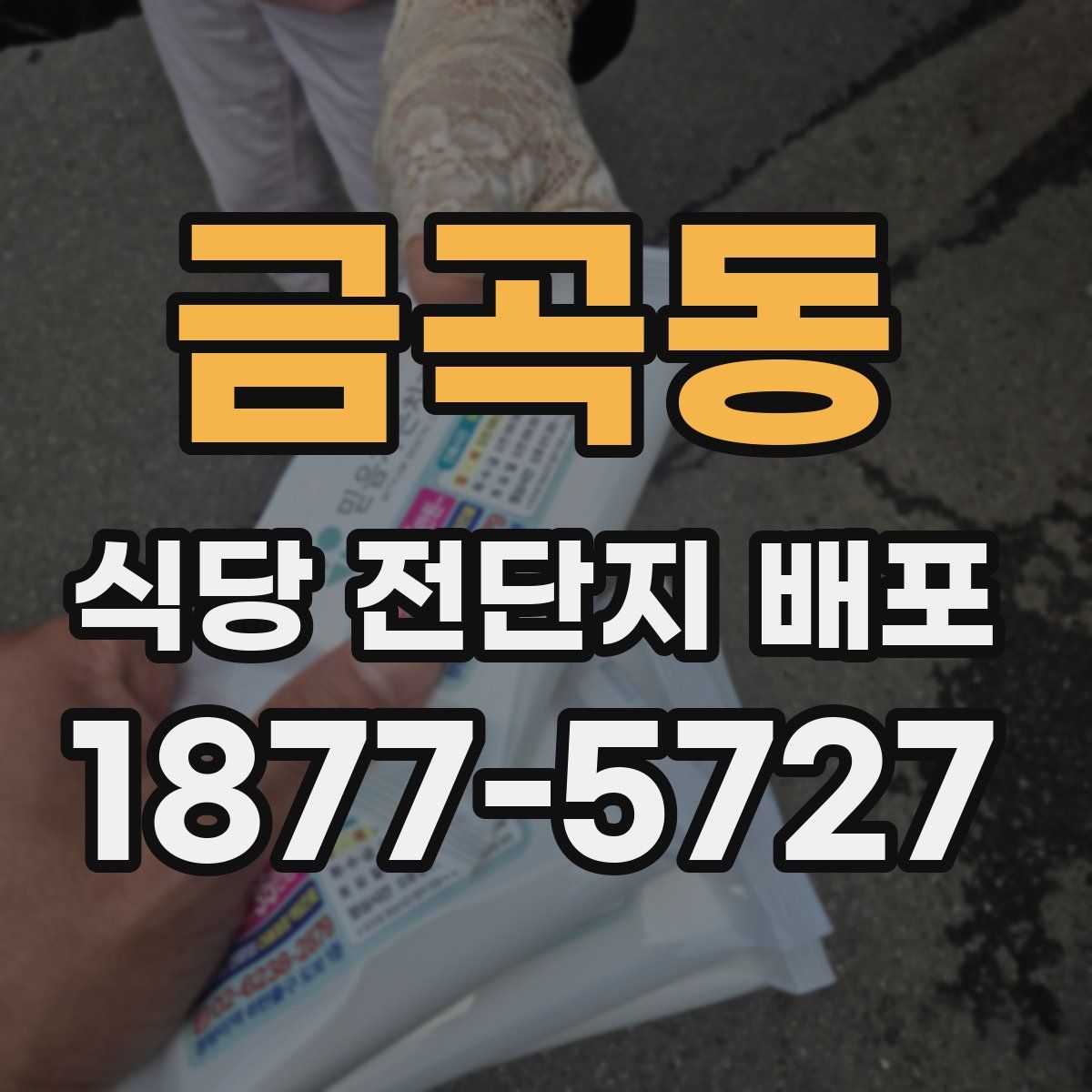 금곡동 식당 전단지 배포