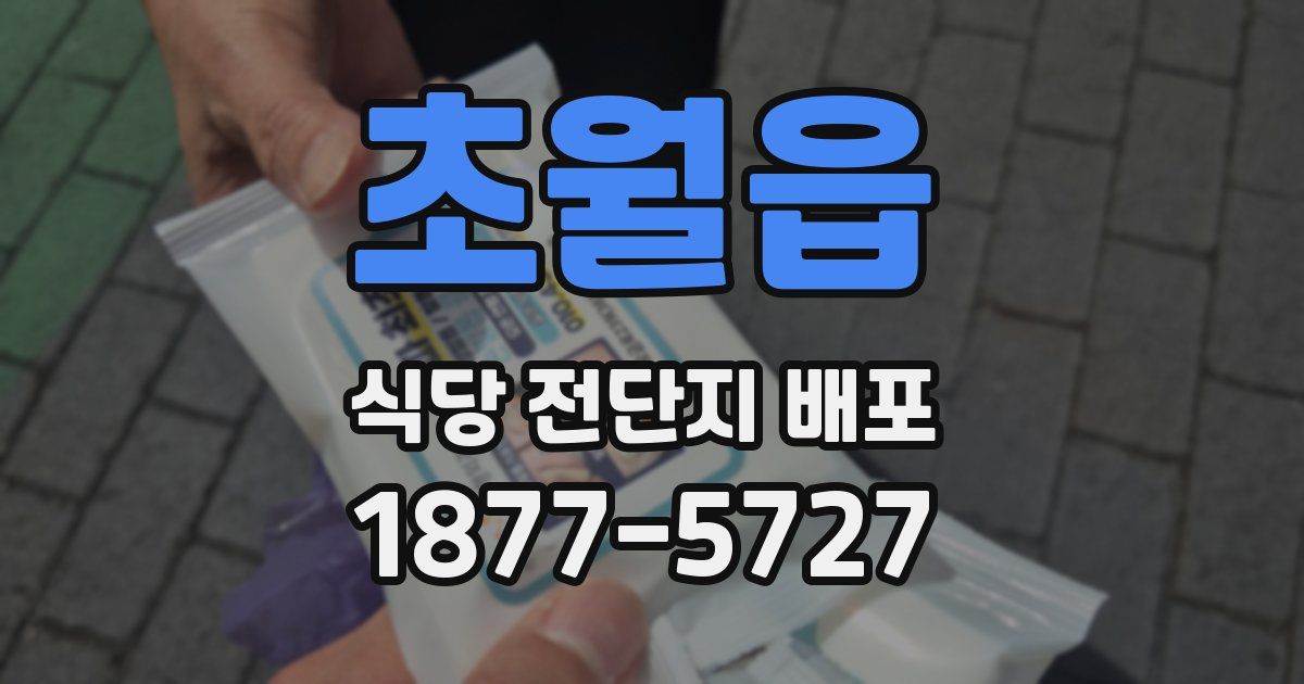 초월읍 식당 전단지 배포