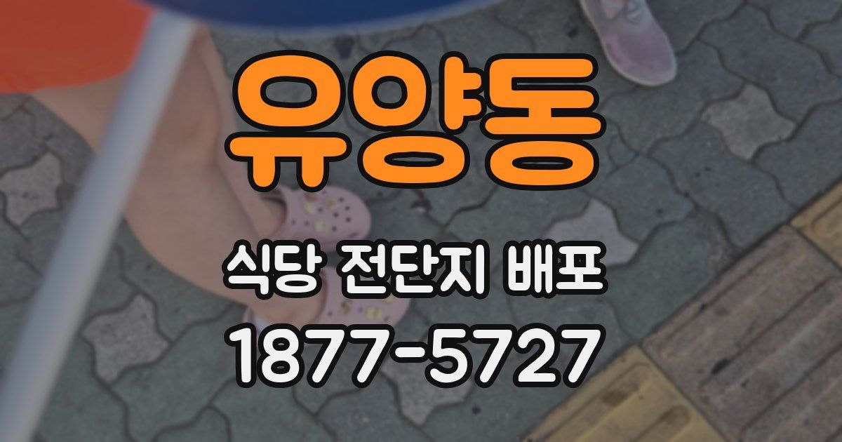유양동 식당 전단지 배포