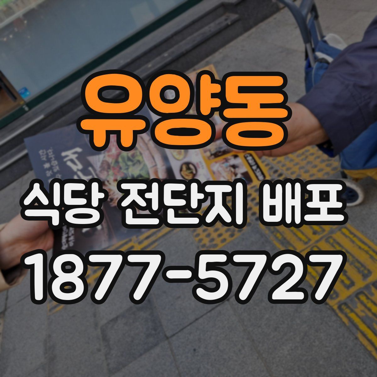 유양동 식당 전단지 배포