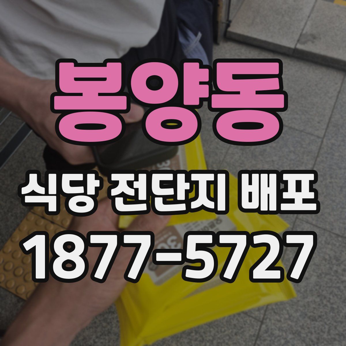 봉양동 식당 전단지 배포