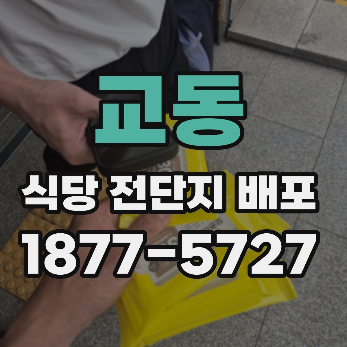교동 식당 전단지 배포