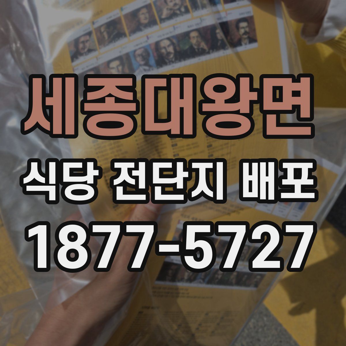 세종대왕면 식당 전단지 배포