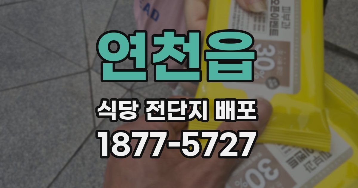 연천읍 식당 전단지 배포