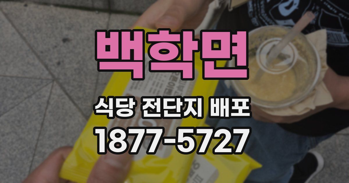 백학면 식당 전단지 배포