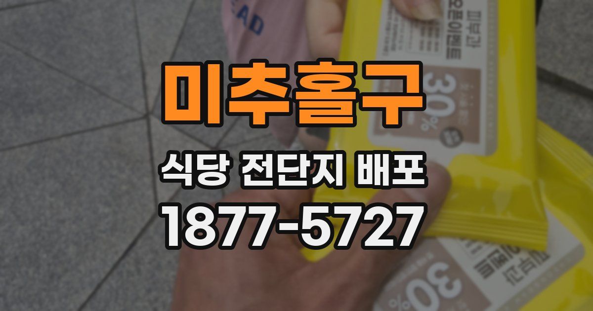 미추홀구 식당 전단지 배포