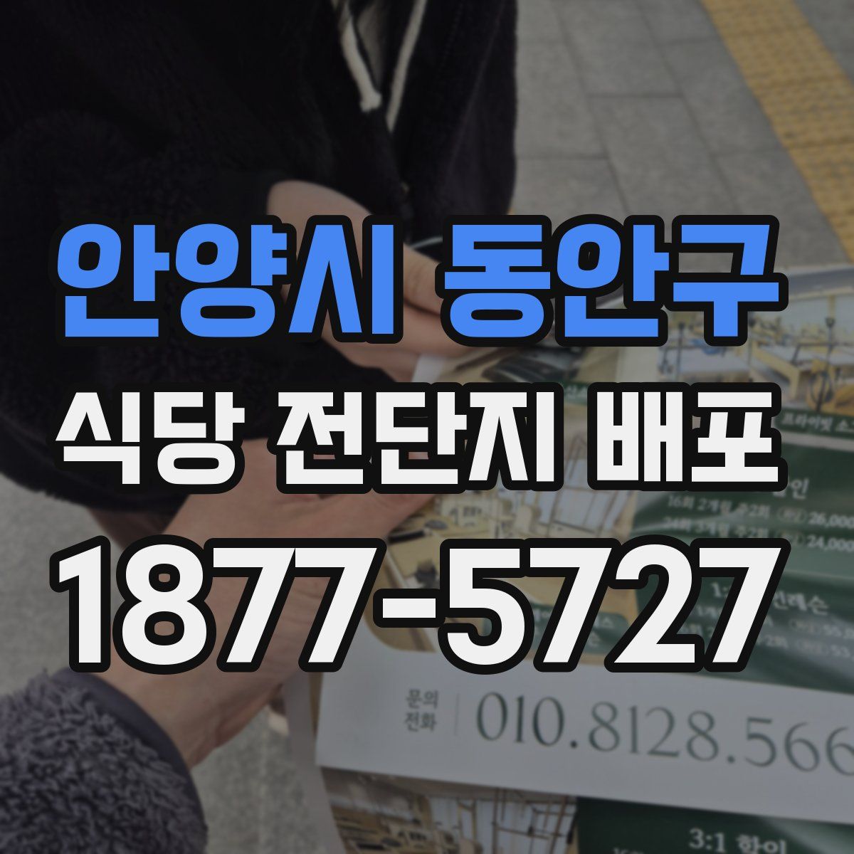 안양시 동안구 식당 전단지 배포