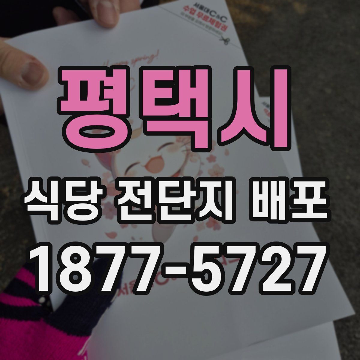 평택시 식당 전단지 배포