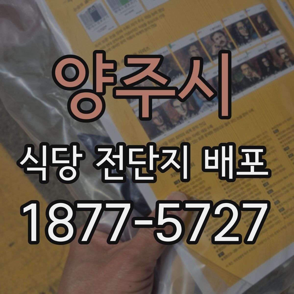 양주시 식당 전단지 배포
