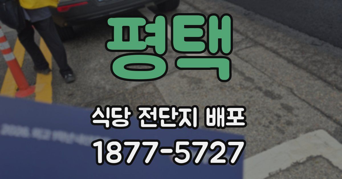 평택 식당 전단지 배포