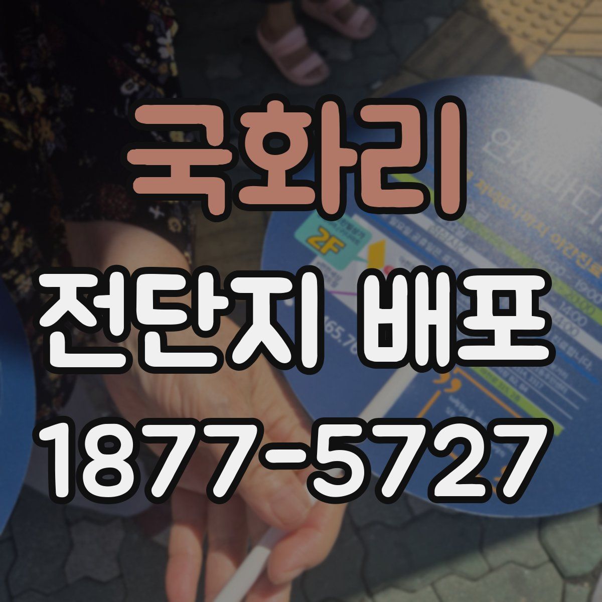 국화리 전단지 배포