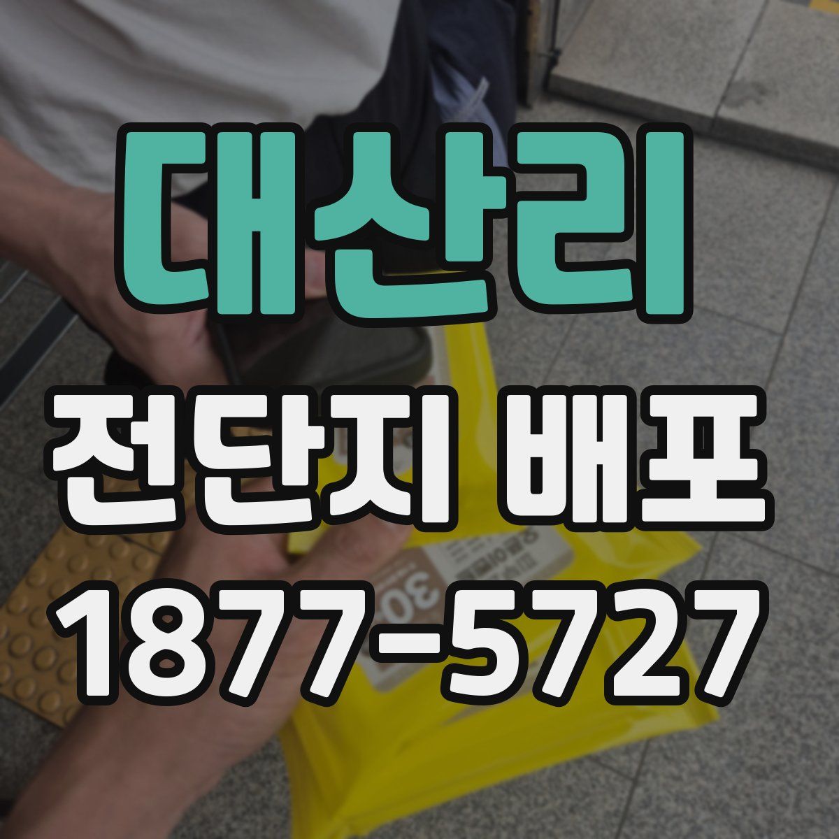 대산리 전단지 배포