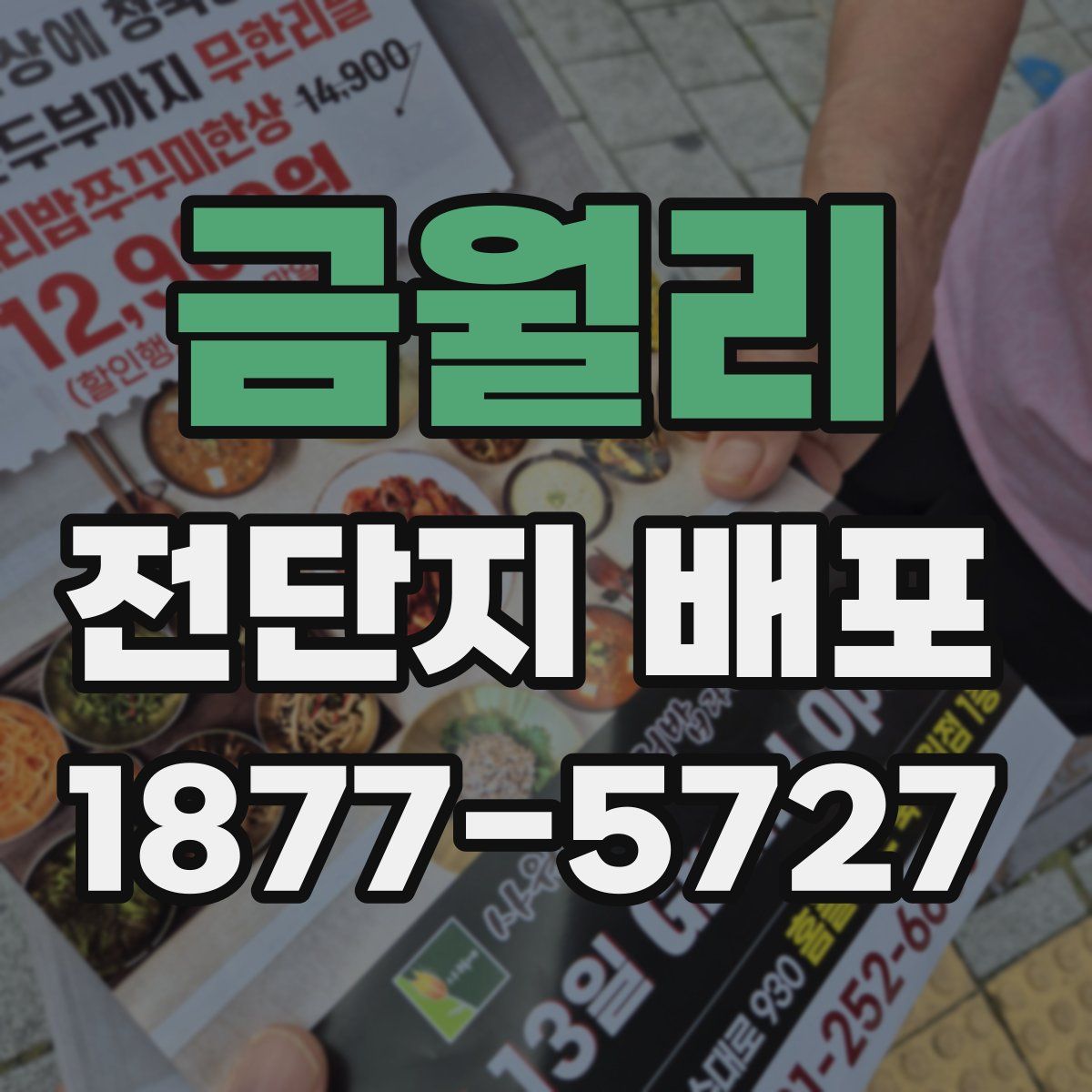 금월리 전단지 배포