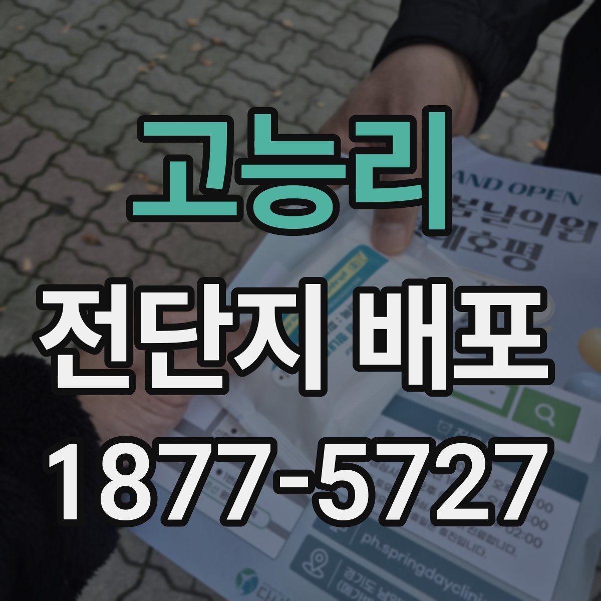 고능리 전단지 배포