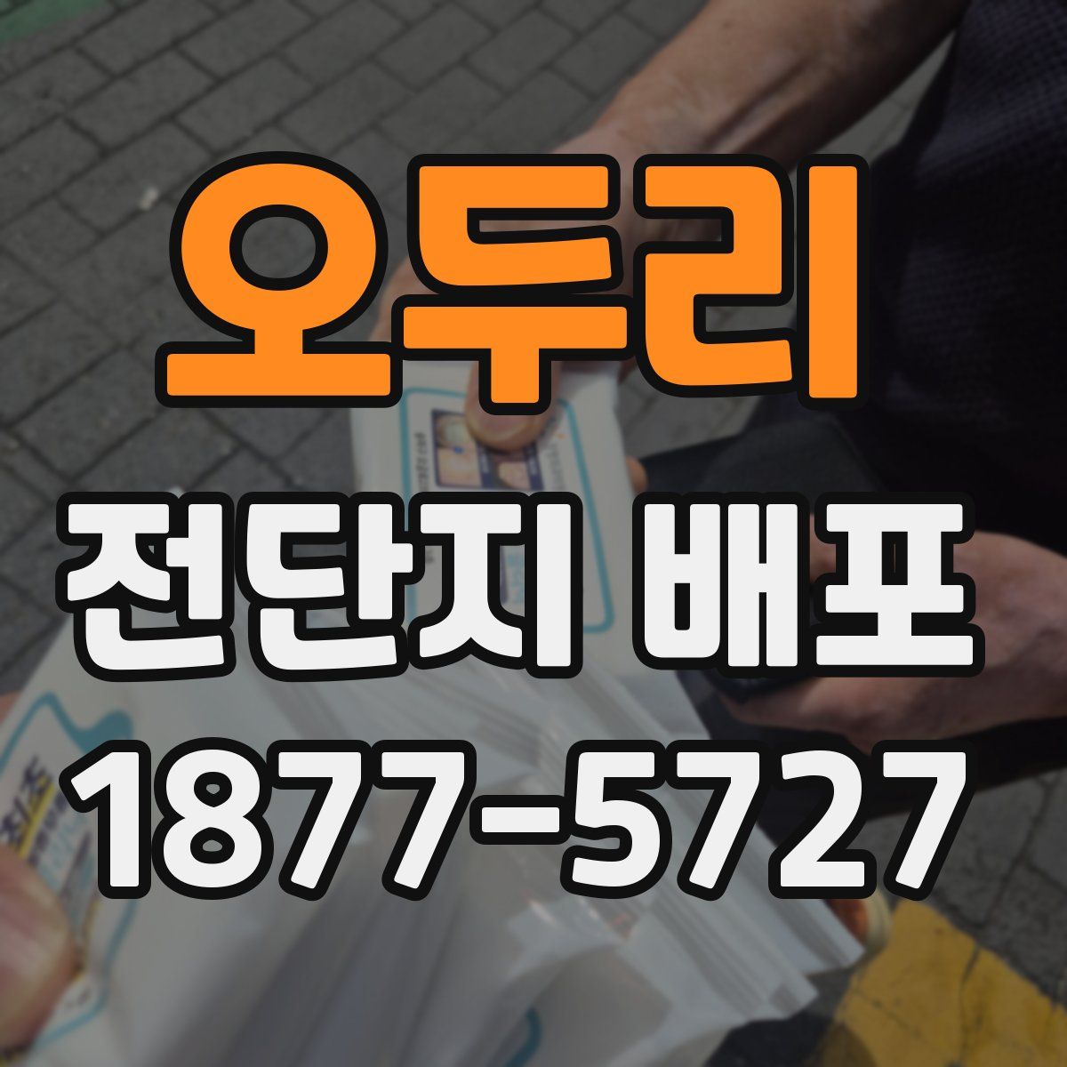 오두리 전단지 배포