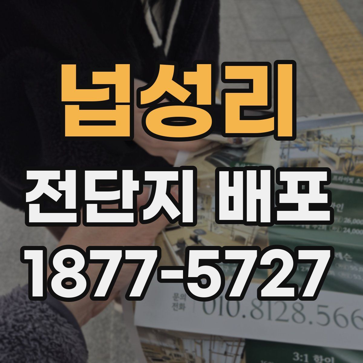 넙성리 전단지 배포
