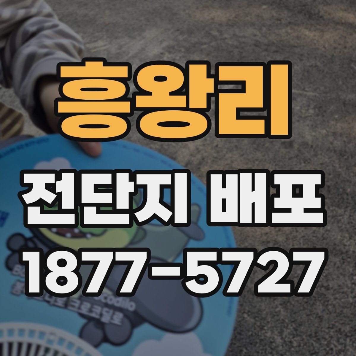 흥왕리 전단지 배포