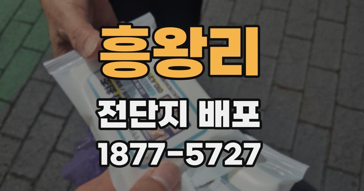 흥왕리 전단지 배포