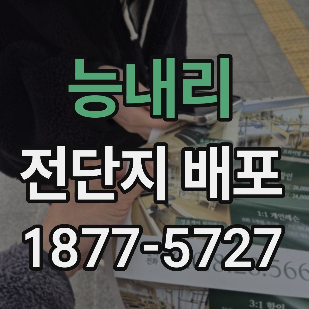 능내리 전단지 배포