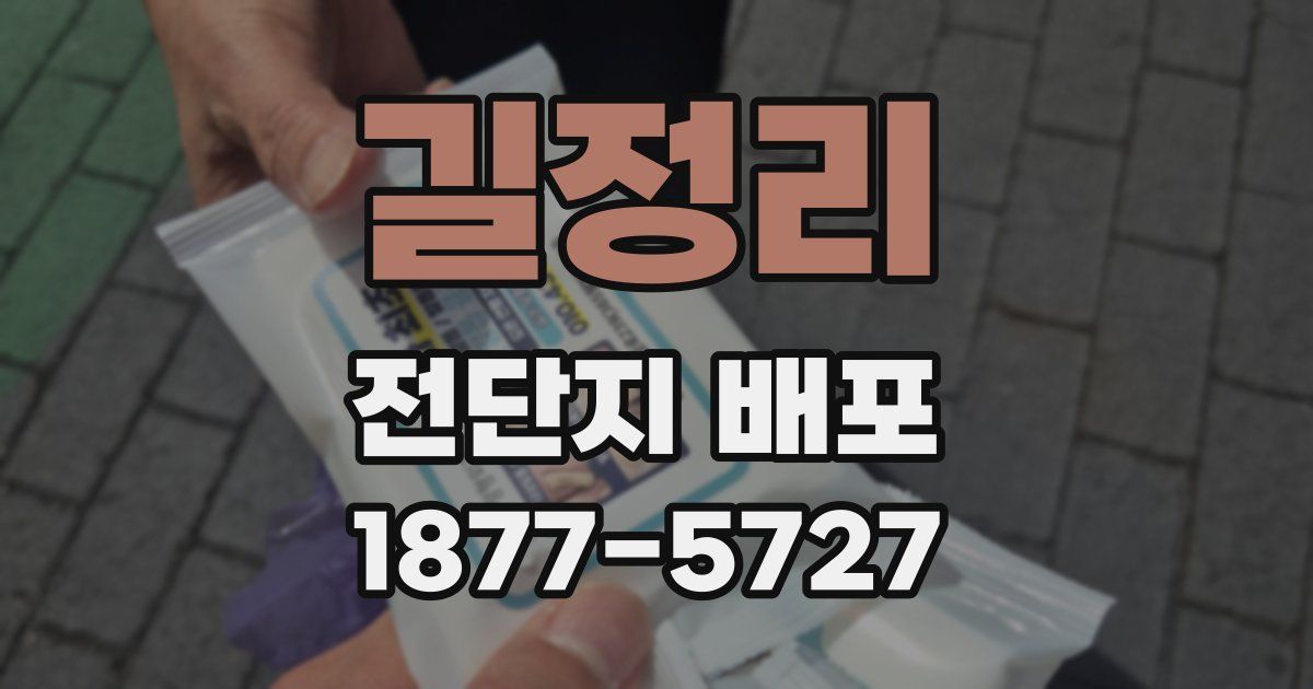 길정리 전단지 배포