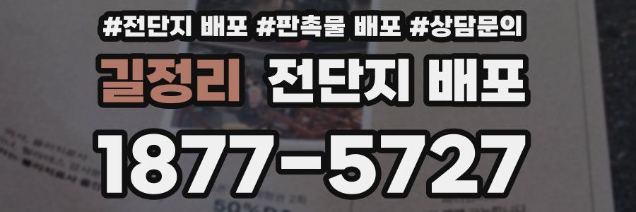길정리 전단지 배포