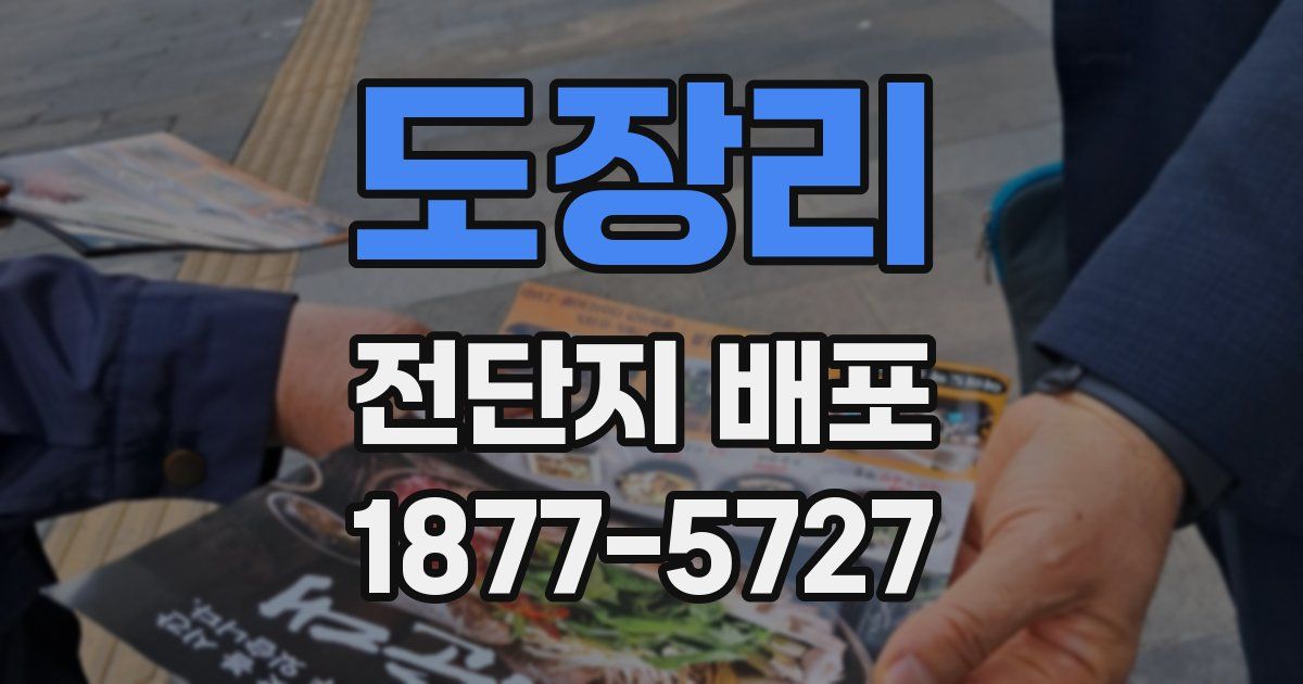 도장리 전단지 배포