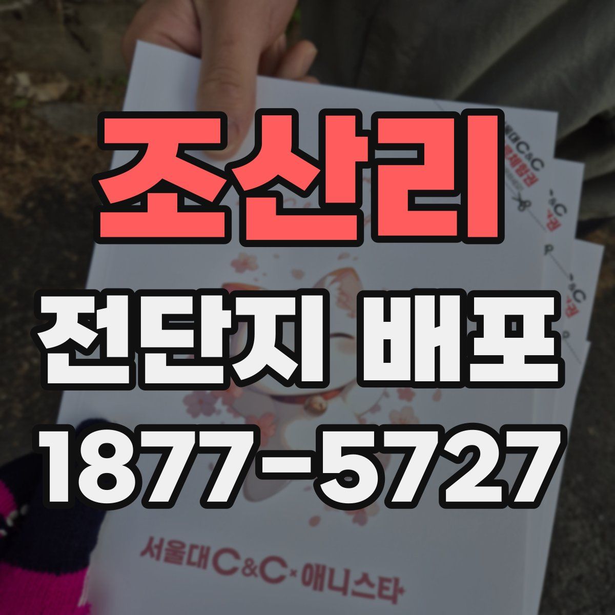 조산리 전단지 배포