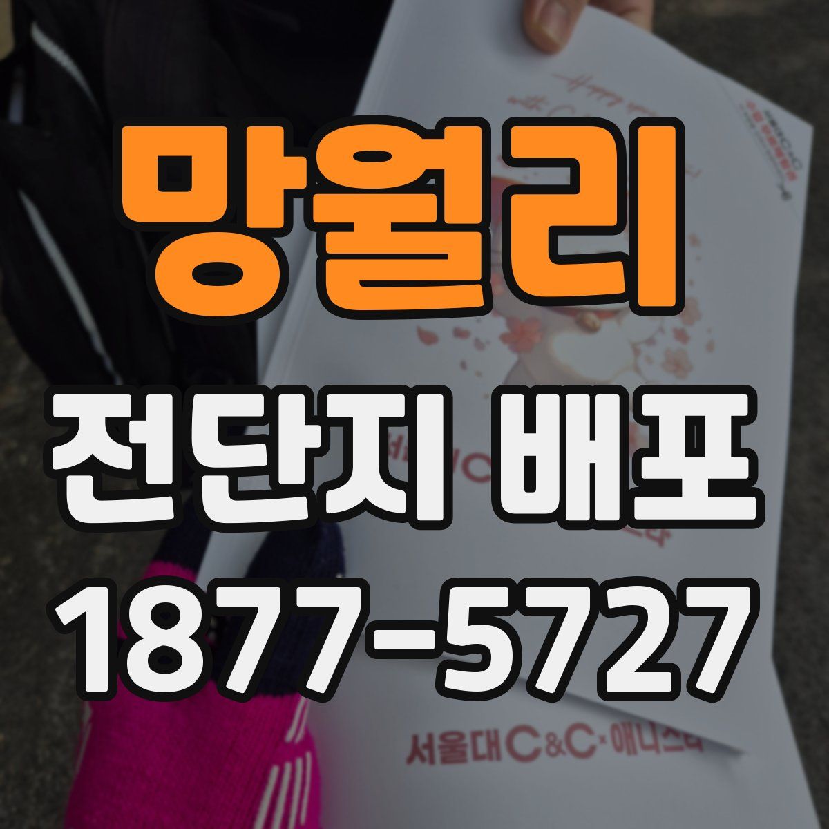 망월리 전단지 배포