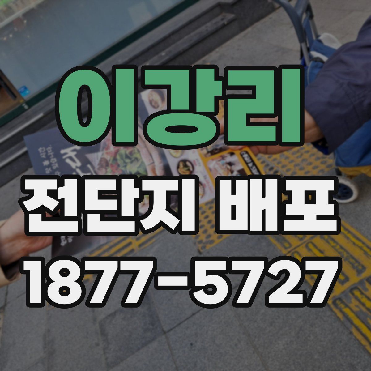 이강리 전단지 배포