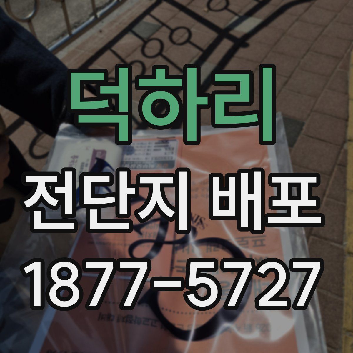 덕하리 전단지 배포