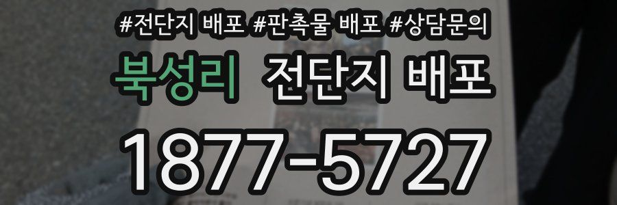 북성리 전단지 배포