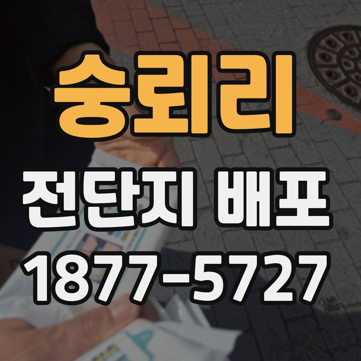숭뢰리 전단지 배포