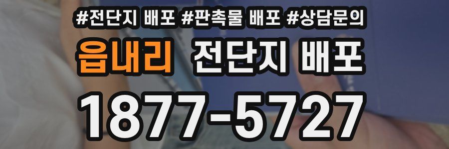 읍내리 전단지 배포