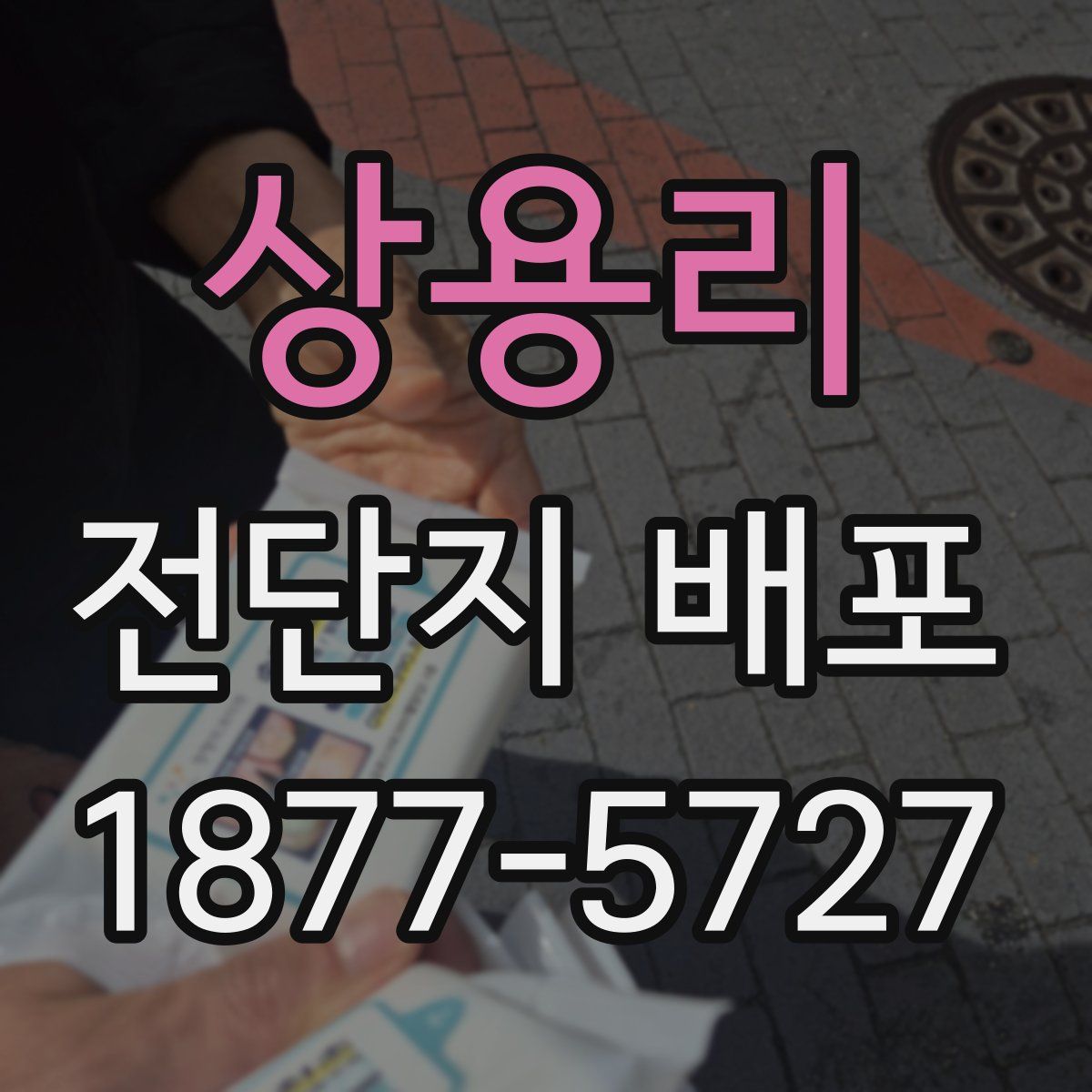 상용리 전단지 배포