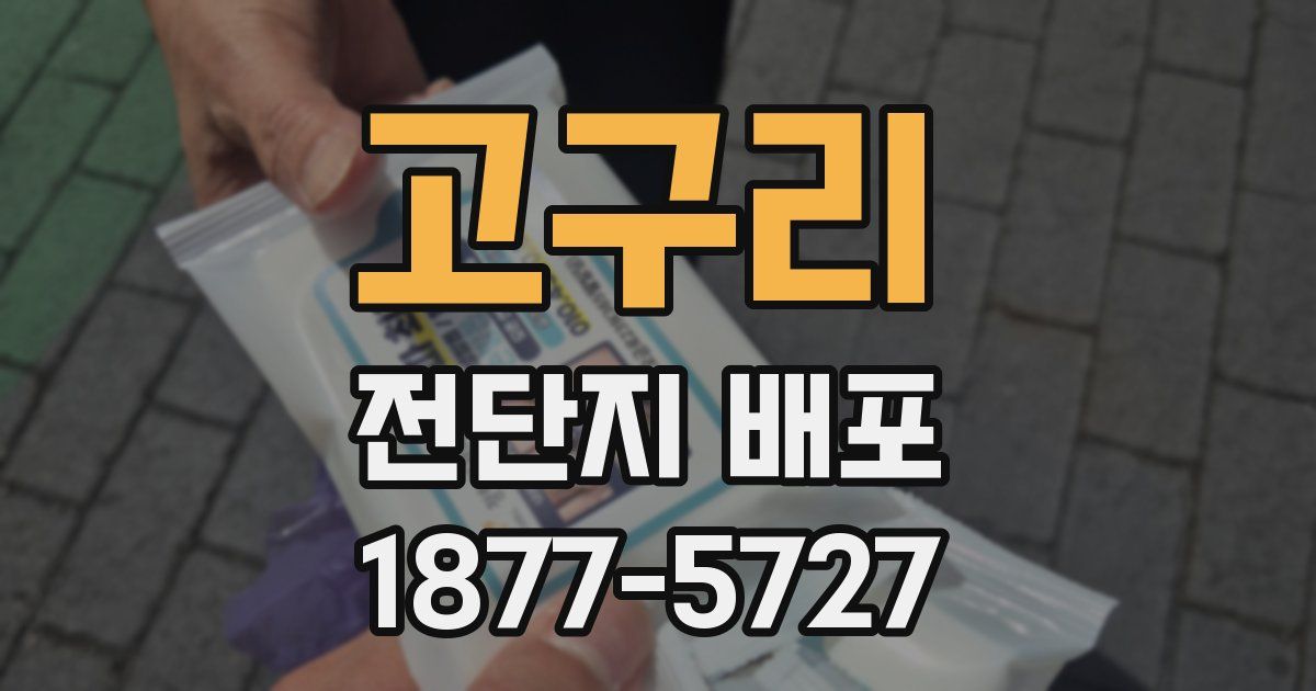 고구리 전단지 배포