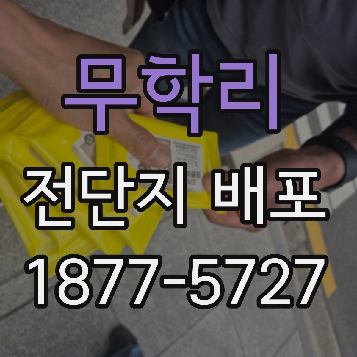 무학리 전단지 배포
