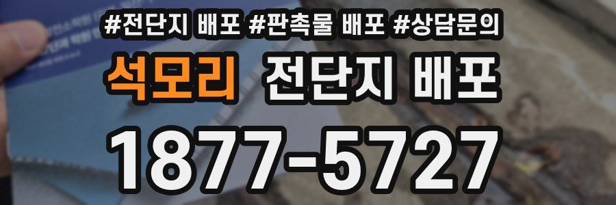 석모리 전단지 배포