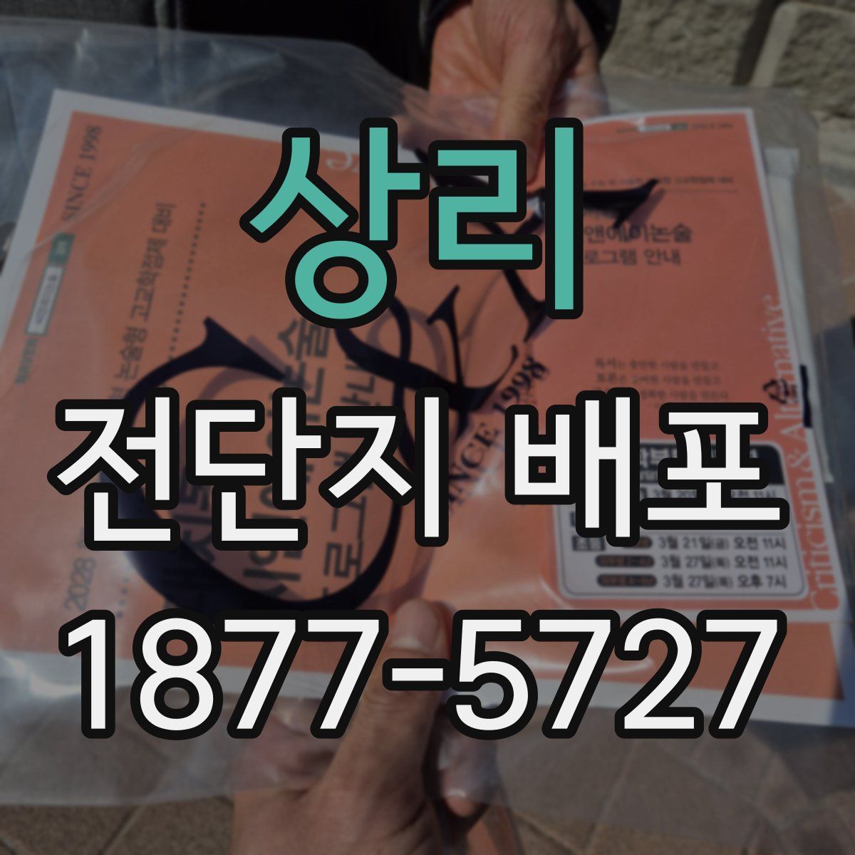 상리 전단지 배포