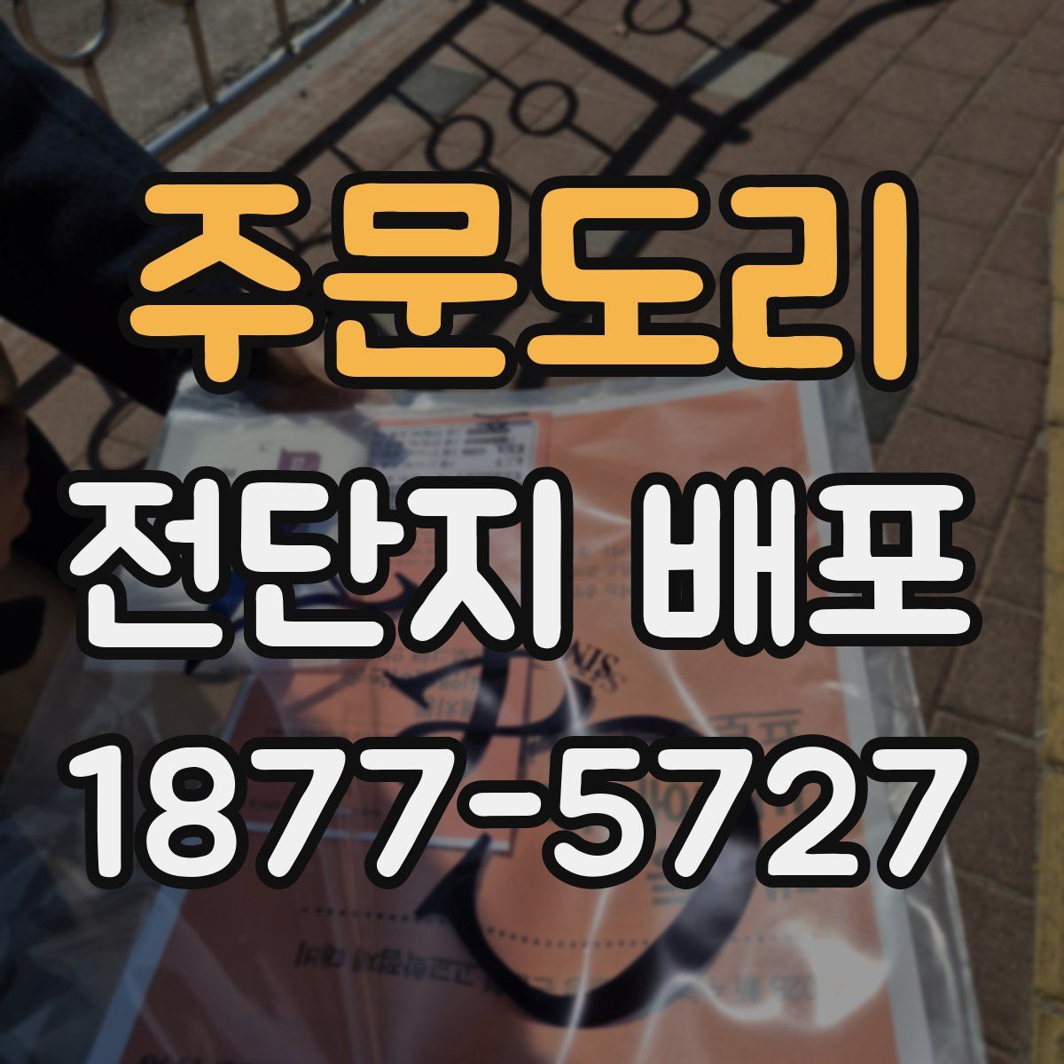 주문도리 전단지 배포