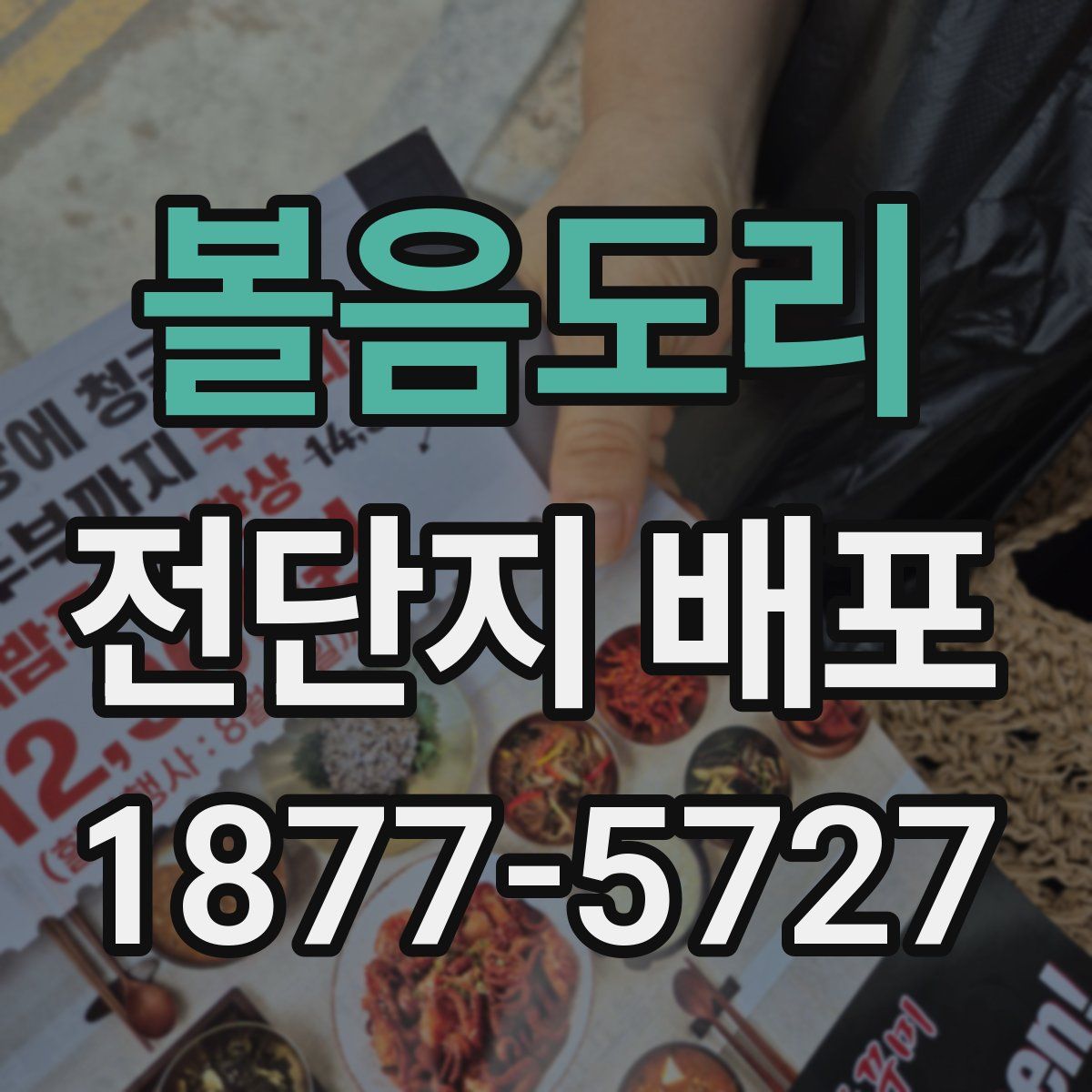 볼음도리 전단지 배포