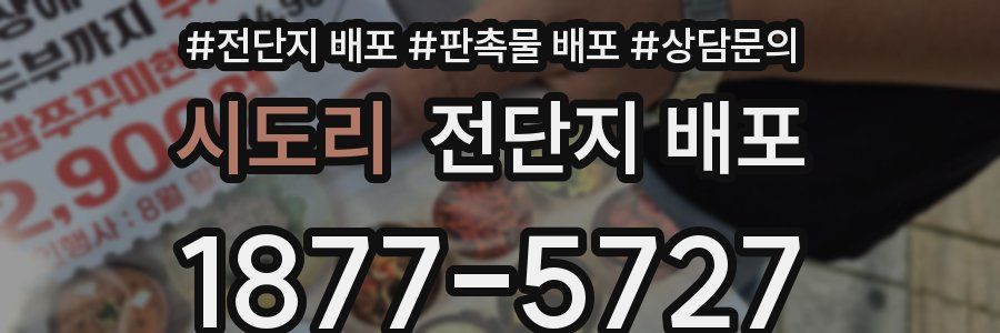 시도리 전단지 배포