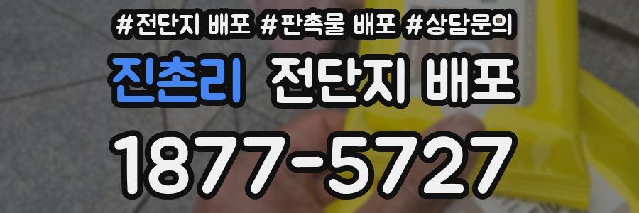 진촌리 전단지 배포
